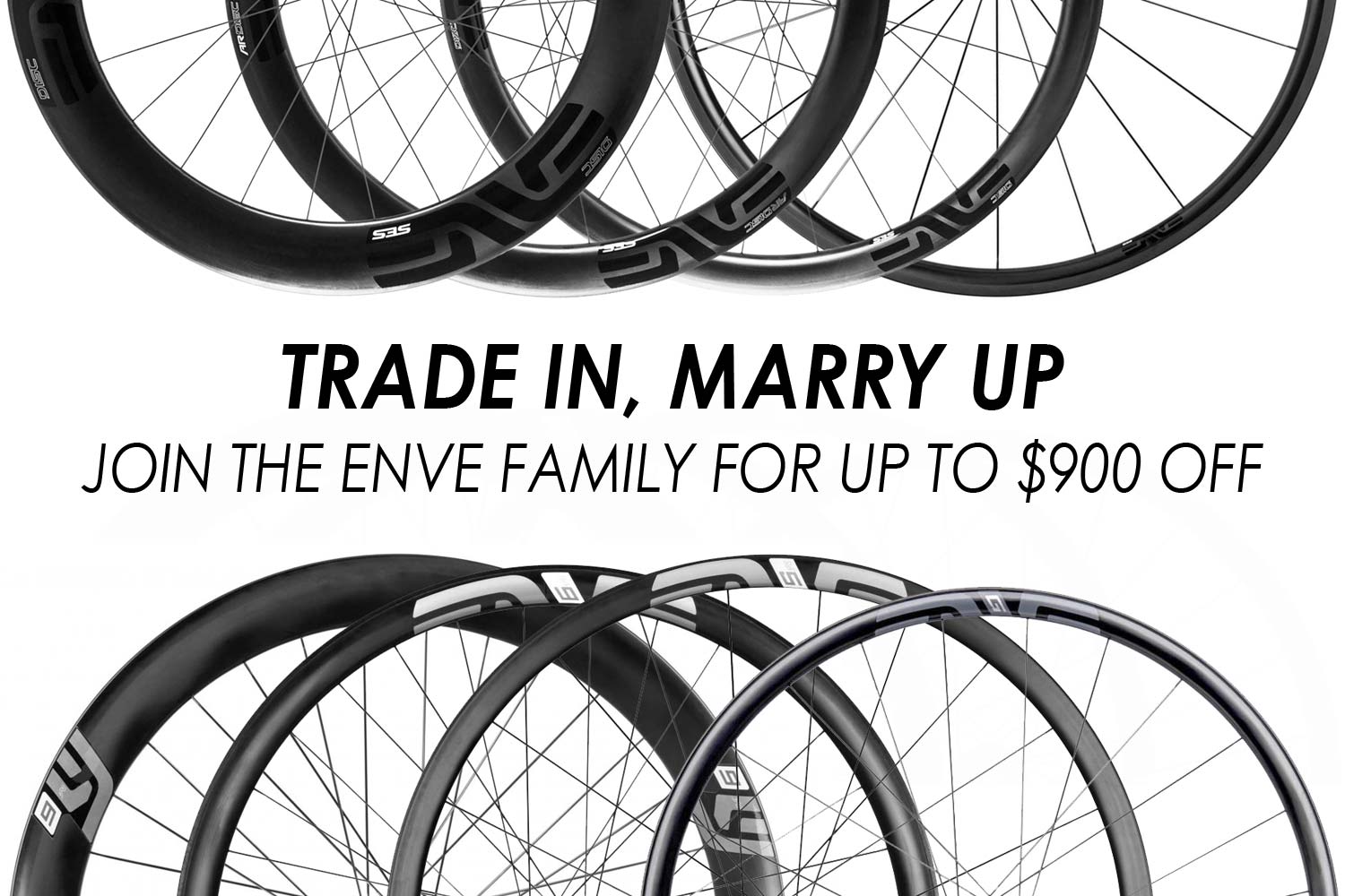 ENVE Trade-In, Trade-Up limited time carbon alloy aluminum wheel upgrades