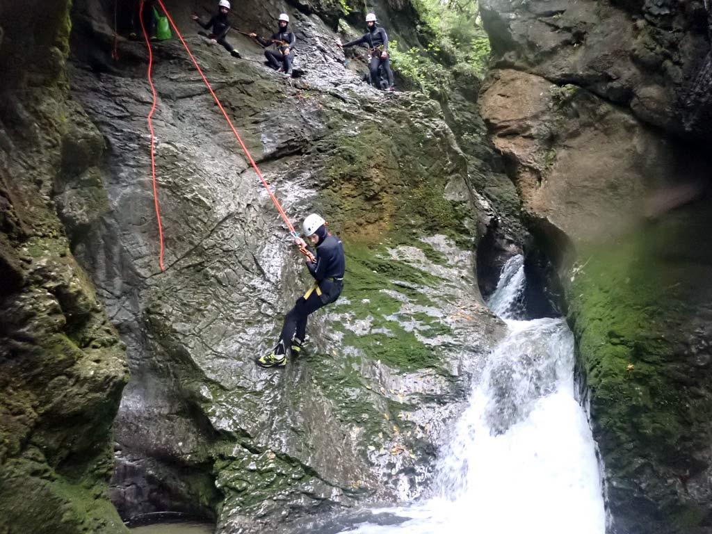 where to go canyoning with a guide in slovenia
