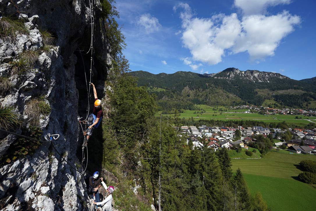 where to rock climb and try via ferrata with a guide in slovenia
