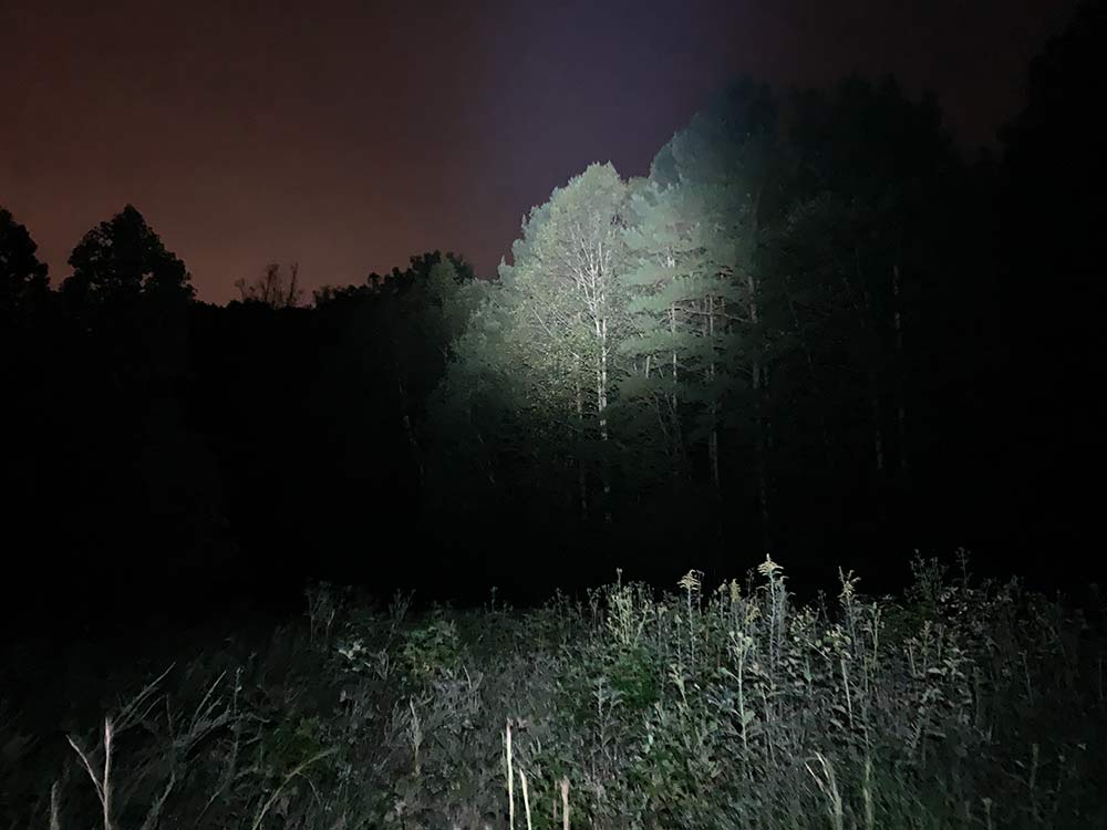 light distance test for gloworm XSV mountain bike lights