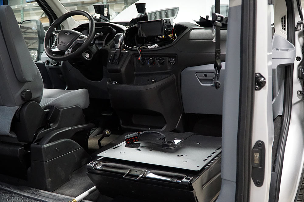 custom seats and dash for a ford transit