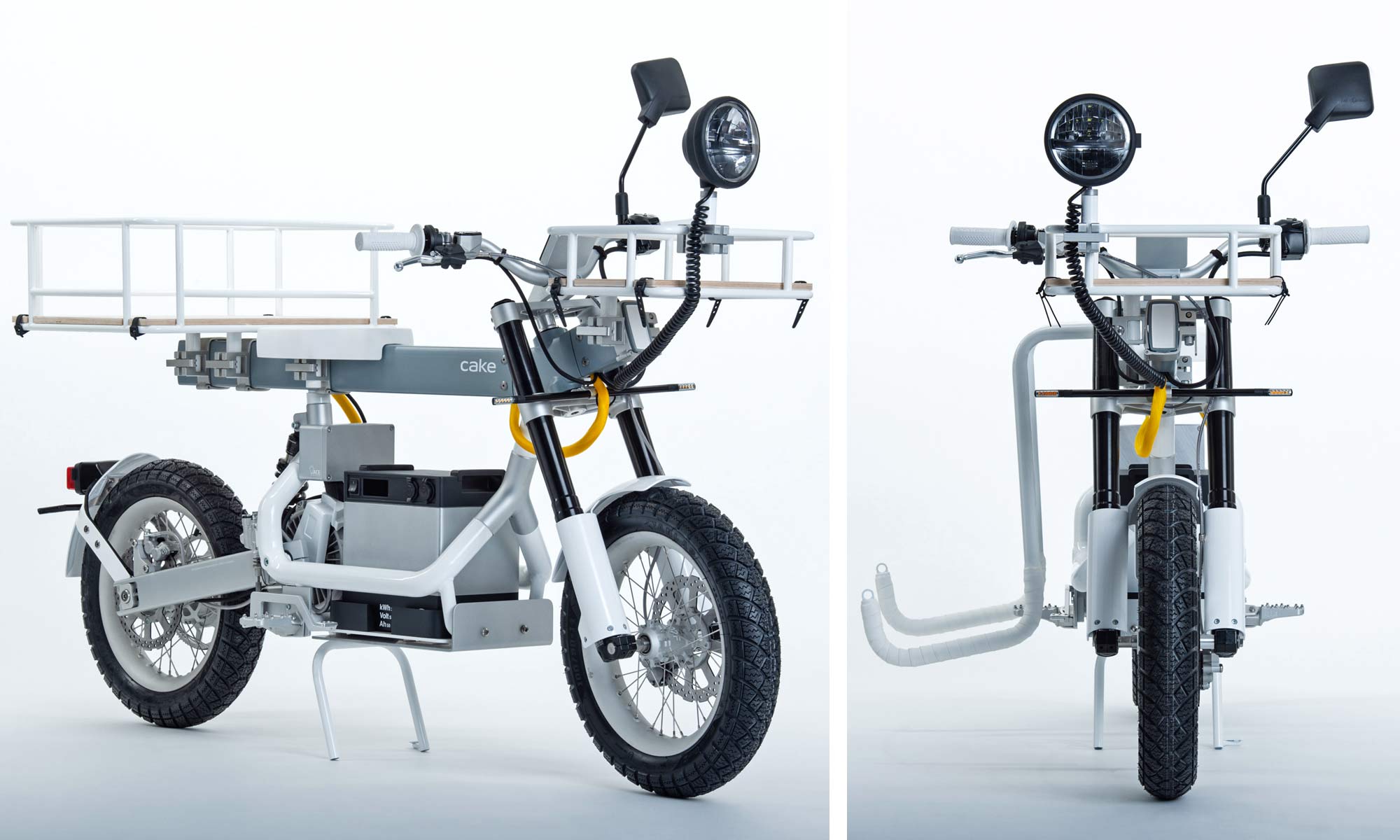 Cake Ösa e-moto/e-bike electric SUV cargo motorcycle, modular Cake Osa multi-use electric motorcycle