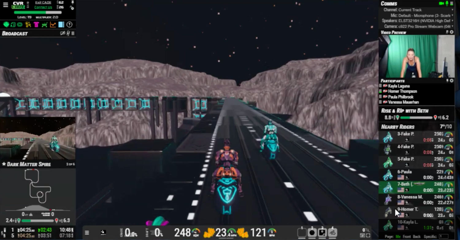 cvrcade turns cycling into a video game where you win by pedaling faster and longer