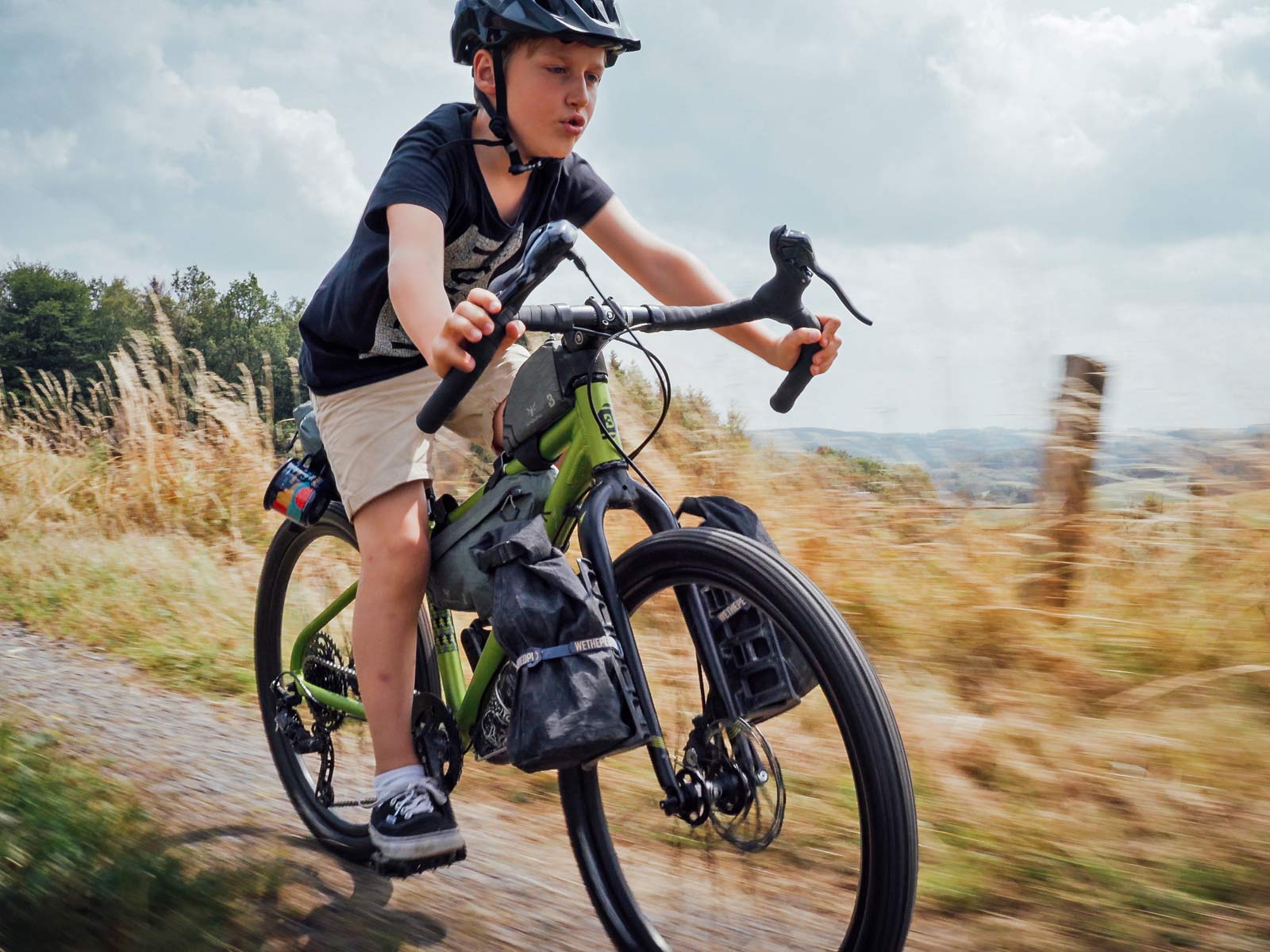 Family bikepacking with Clem and Lubin in The Analog Kids, Bombtrack photos by Marvin Beranek
