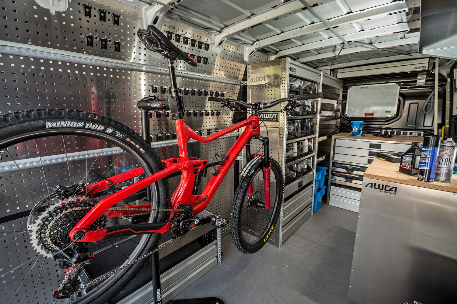 Unior Mobile Workshop Solutions, custom mobile bike shop van setup, the mechanic's #vanlife