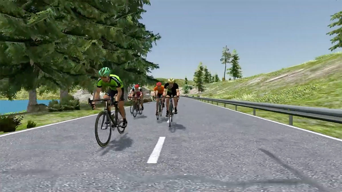 bkool turns your GPX file into a virtual world simulation that you can ride on your trainer