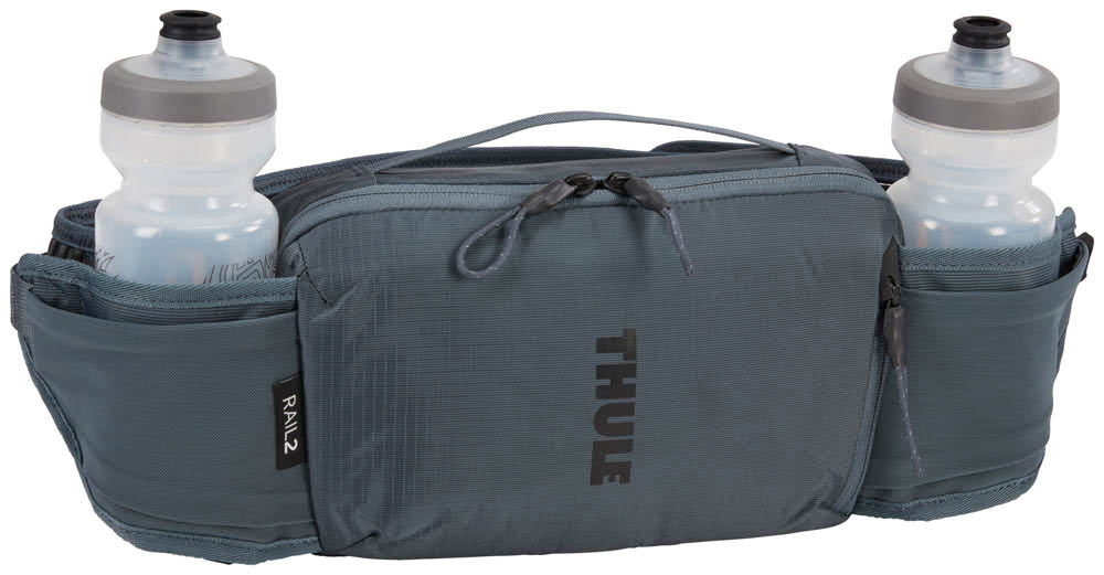 thule rail 2l hip pack with two water bottle pockets