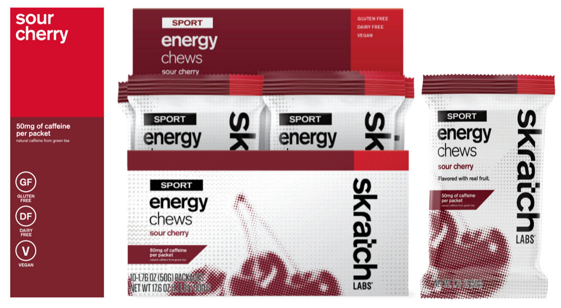 which skratch labs energy chew flavors have caffeine