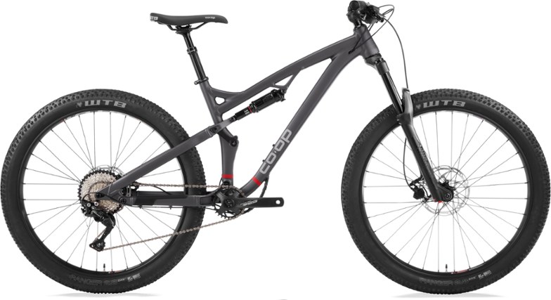 rei co-op DRT 3.1 full suspension mountain bike with plus sized tires