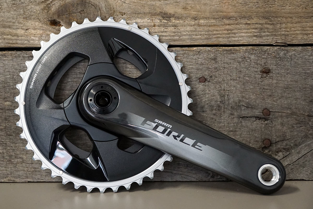 sram force axs wide range compact 43-30 chainrings and carbon cranks for gravel bikes and road bikes