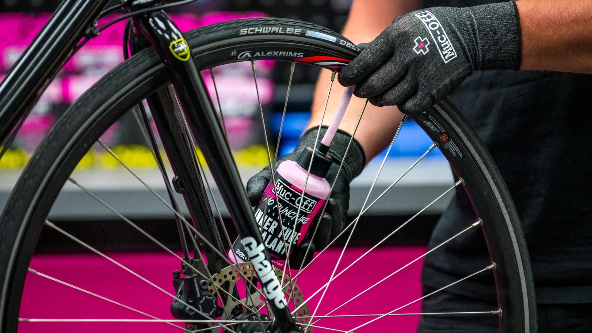 Muc-Off Inner Tube Sealant for No Puncture Hassle installation