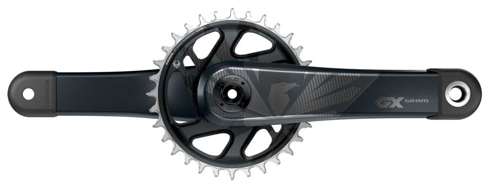 sram carbon gx eagle crankset with chainring