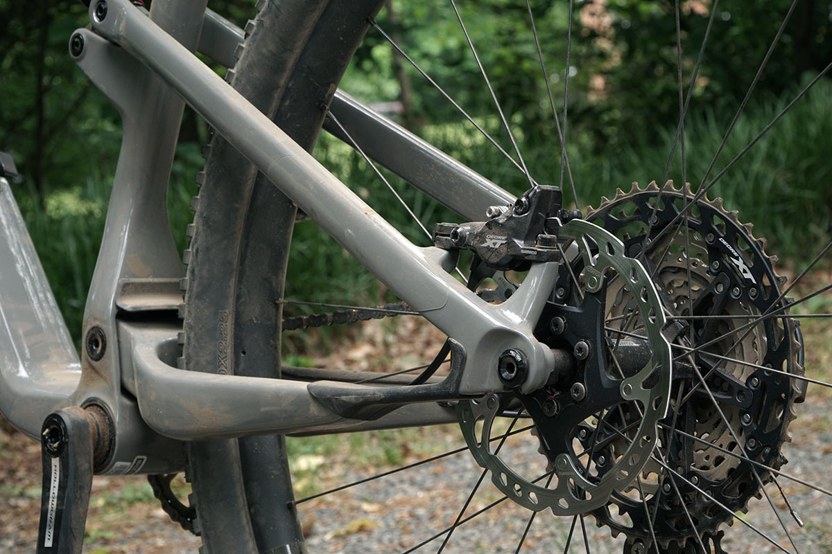 flat chainstay flex portion of the cannondale scalpel mountain bike for 2021