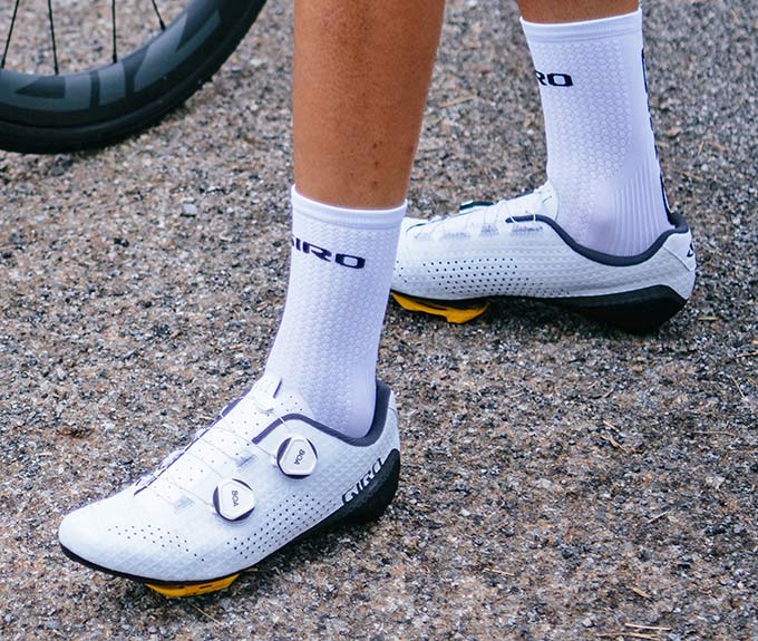 Giro Regime high performance road shoes at a mid-level price, walking