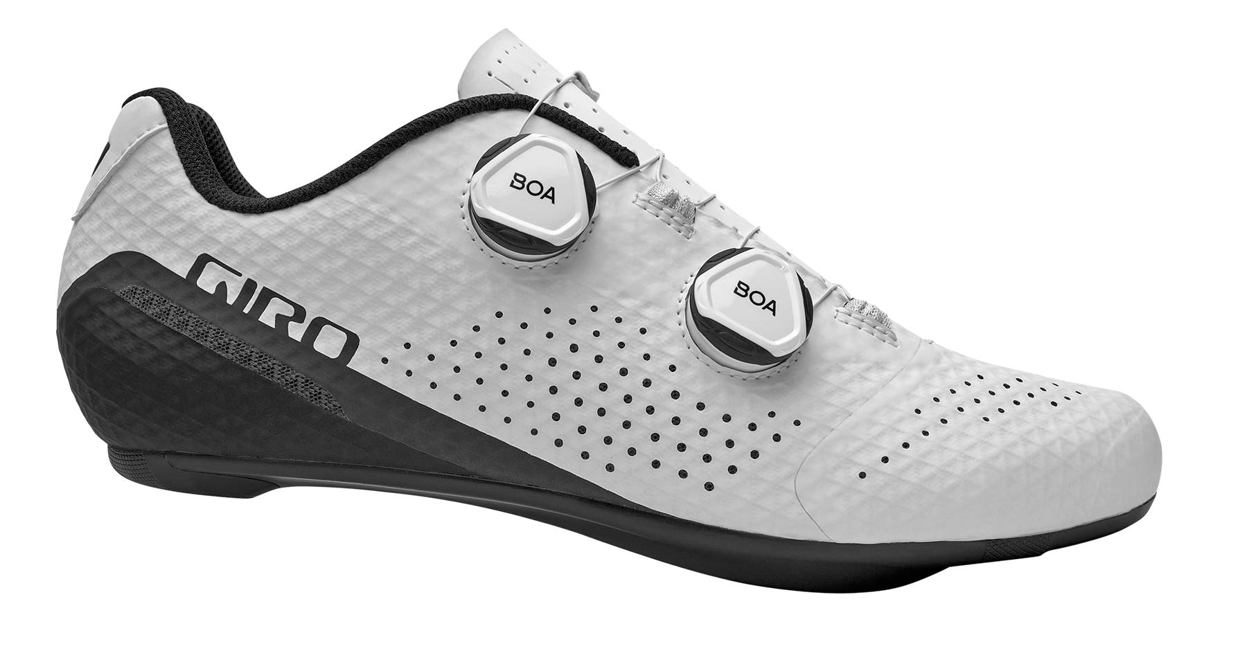 Giro Regime high performance road shoes at a mid-level price, white side