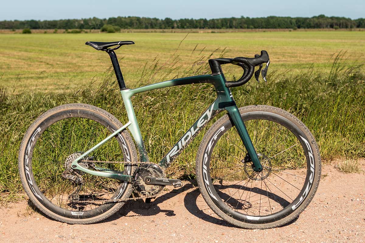 green fade color for the ridley kanzo fast aero gravel bike