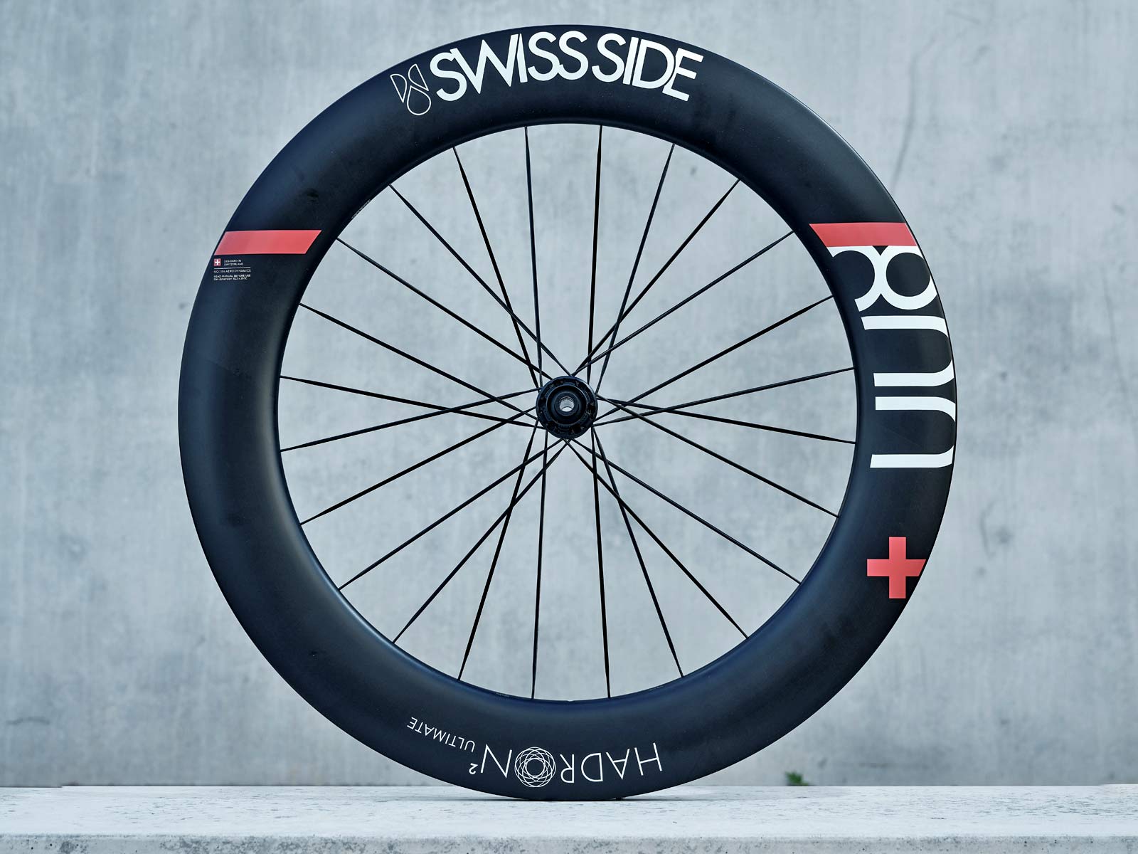 Swiss Side Hadron2 Ultimate aero road wheels, aerodynamic wide tubeless deep carbon road bike wheels, 800 wheel