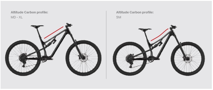 Rocky Mountain Bikes 2021 Altitude, frame size difference