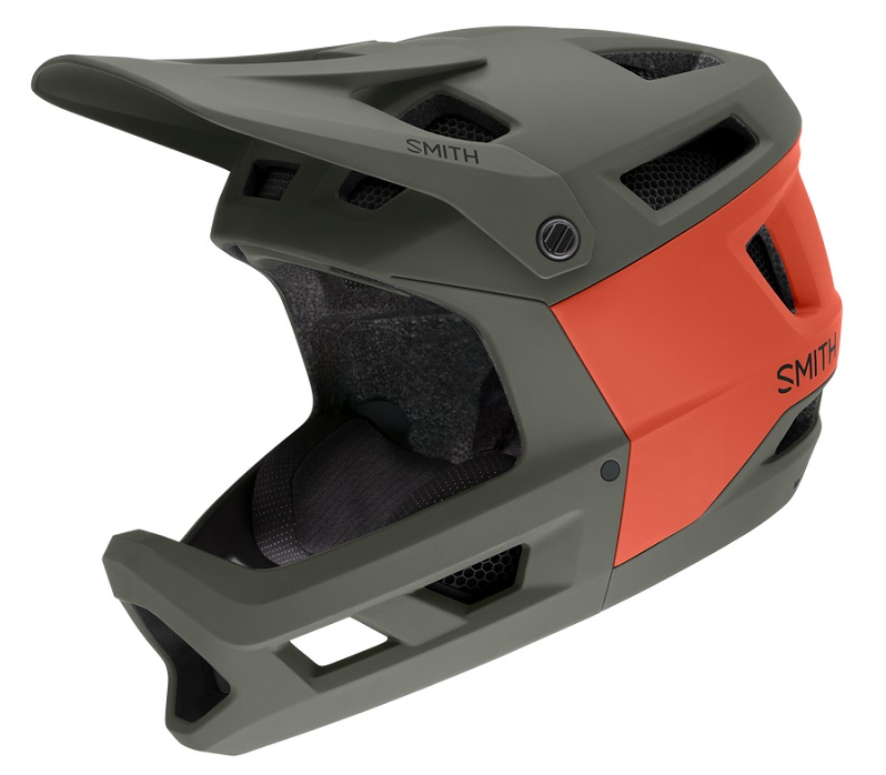 Smith Mainline full-face helmet, Sage/Red Rock colorway