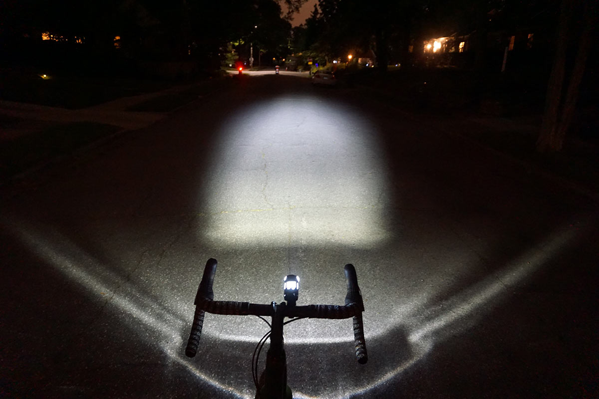 kryptonite incite X8 bicycle headlight review and beam pattern