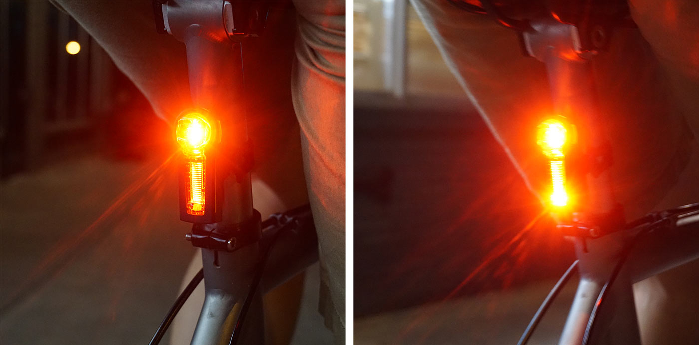 kryptonite incite XBR bicycle rear tail light with accelerometer brake light feature