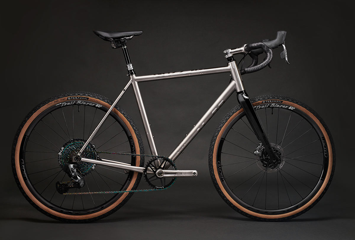 no 22 gravel bike with stealth frame coupler turns it into a breakaway travel bike