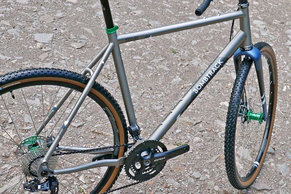 2021 Bombtrack Hook EXT Ti gravel bike, titanium adventure bikepacking gravel bike frameset