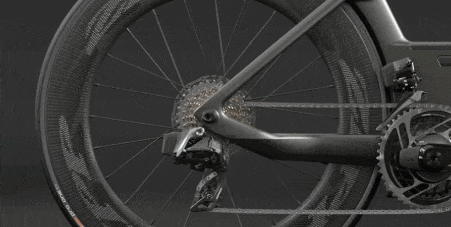 2021 Scott Plasma 6 integrated aero carbon triathlon bike, adjustable dropouts