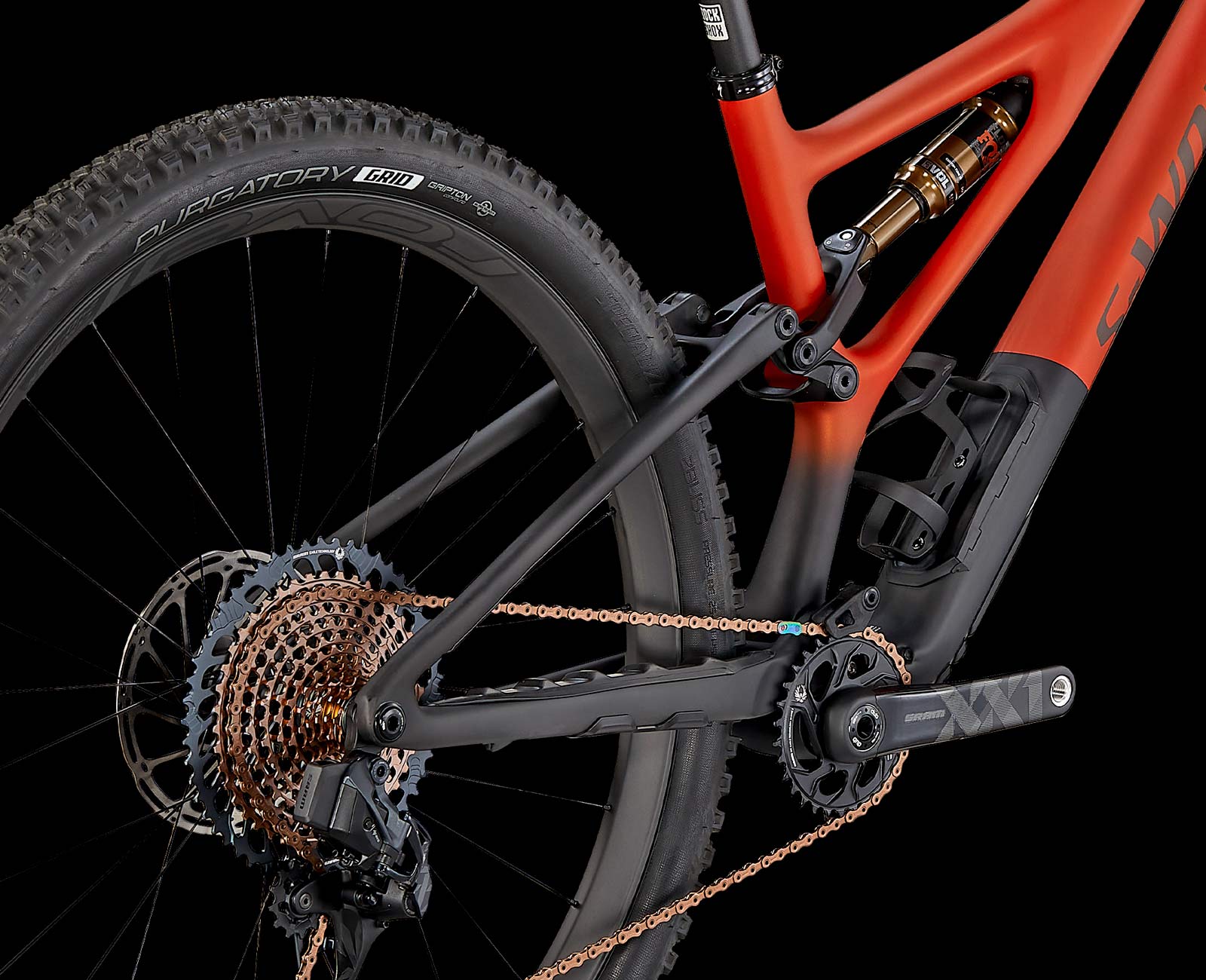 2021 Specialized Stumpjumper carbon 29er 130mm trail bike, pivotless Missing Link flex stays