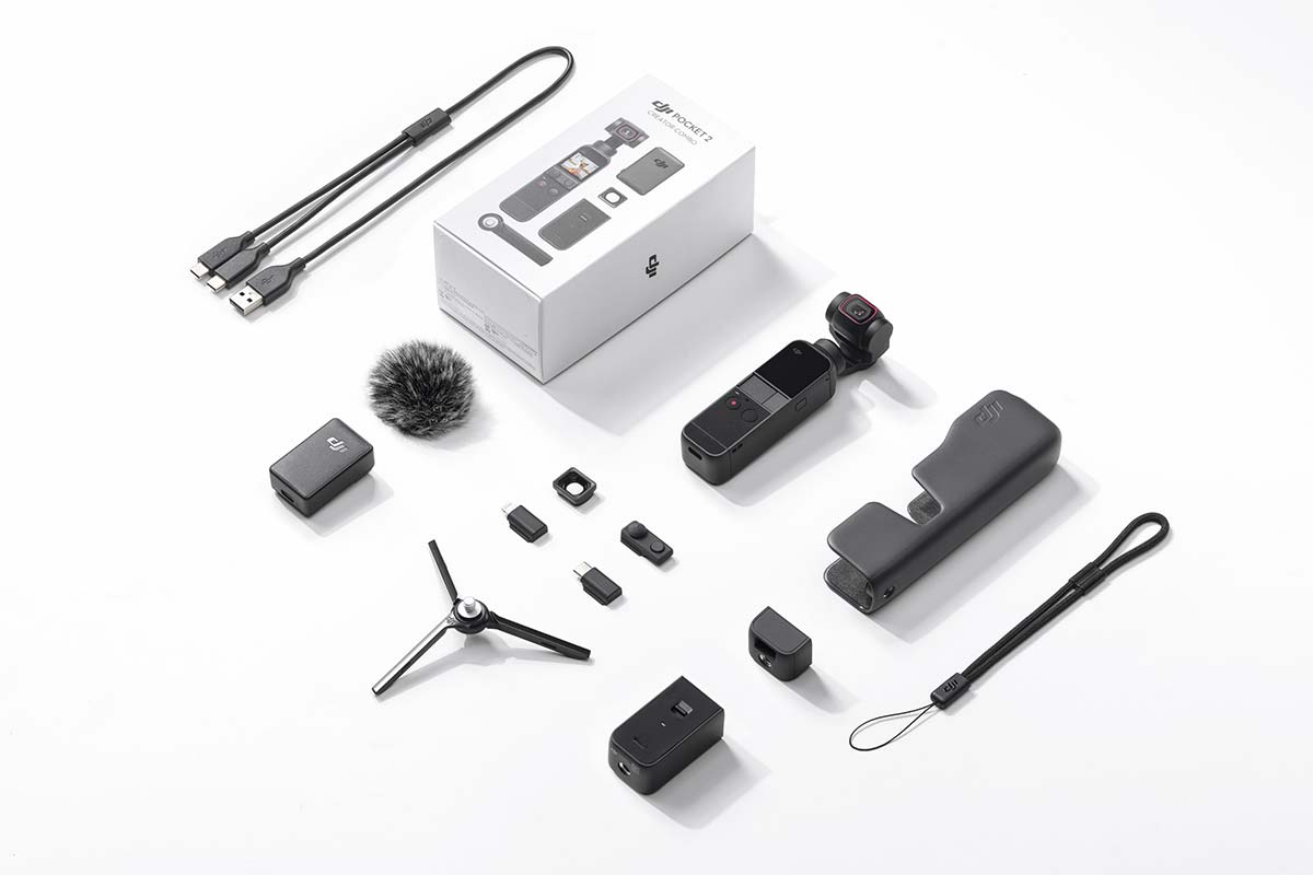 DJI Pocket 2 Creator Combo accessories for new gimbal action cam
