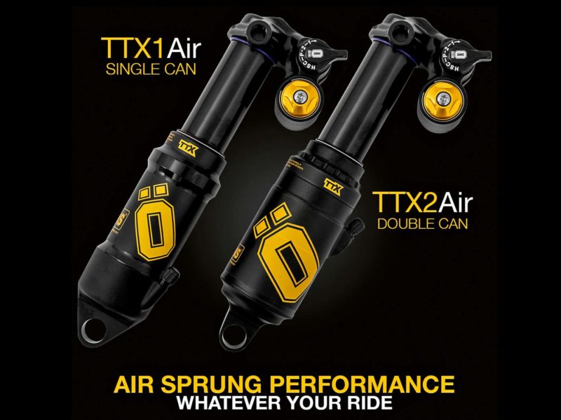 Öhlins TTX Air shocks add single or dual air options for more trail