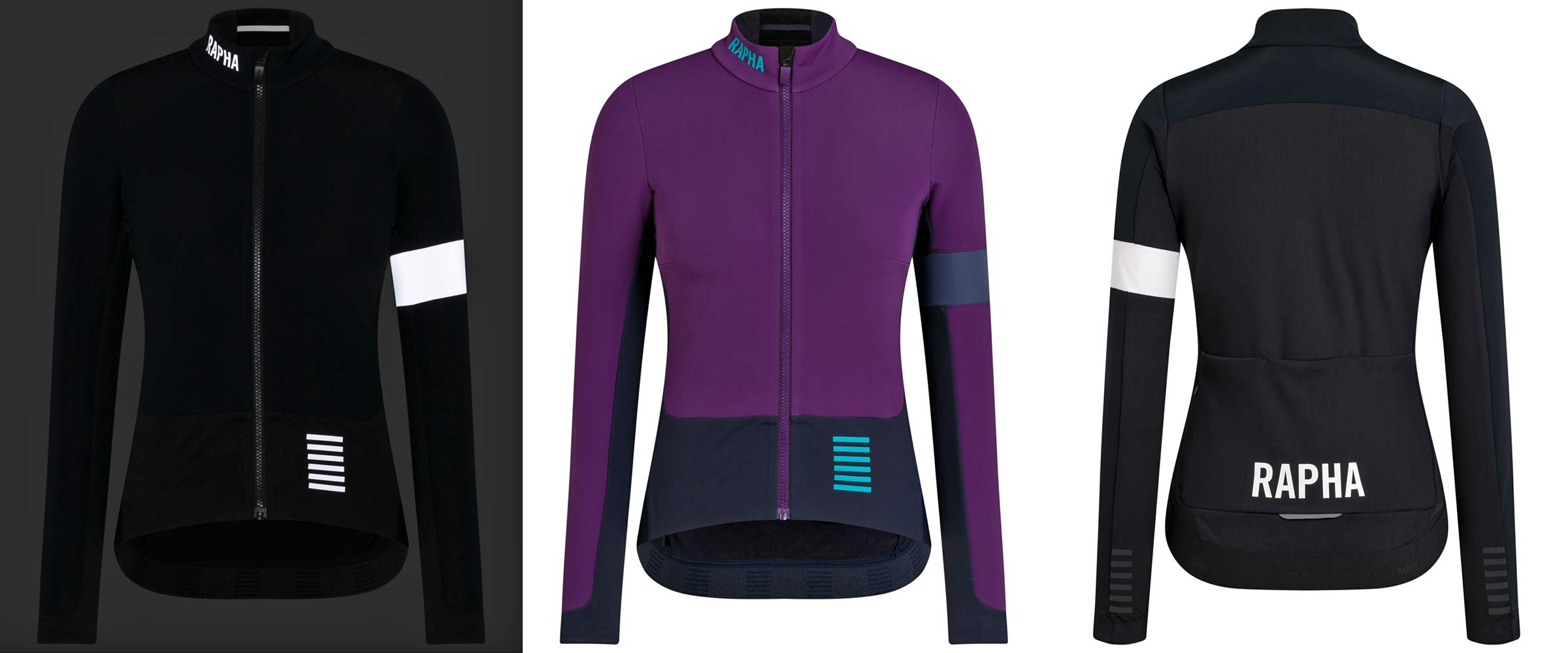 Rapha Pro Team Winter road riding racing training collection, Pro Team Winter Jacket, women's colors