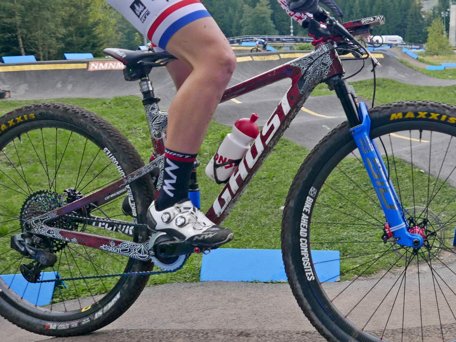 prototype Ghost Lector FS XC bike, full suspension cross-country mountain bike, Nove Mesto World Cup, Anne Terpstra zoom