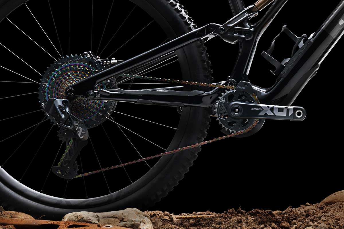 specialized stumpjumper evo frame protection proprietary chainstay chain slap rubber keeps bike quiet