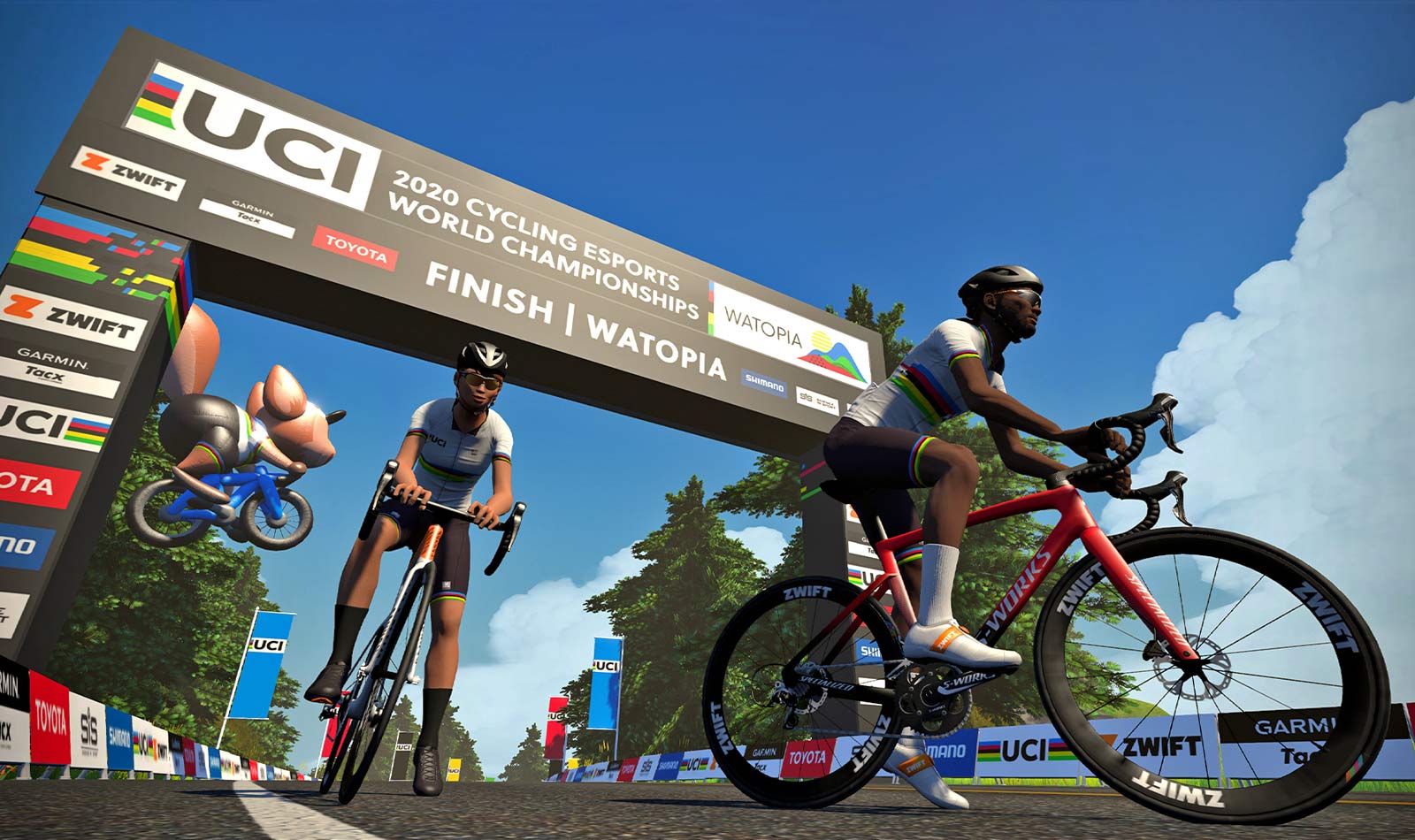 virtual eSports Champion rainbow stripes, opportunity for all to ride! - Bikerumor