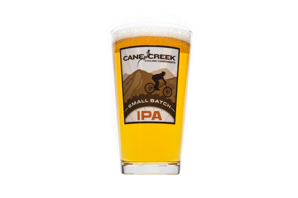 Cane Creek Small Batch IPA limited edition color pint glass