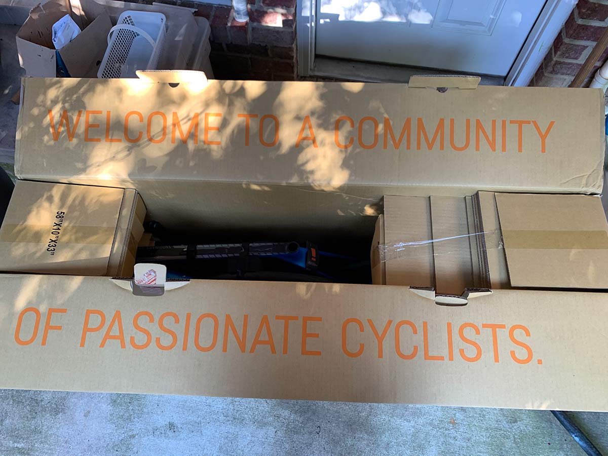 what is included with the canyon road bike in the box