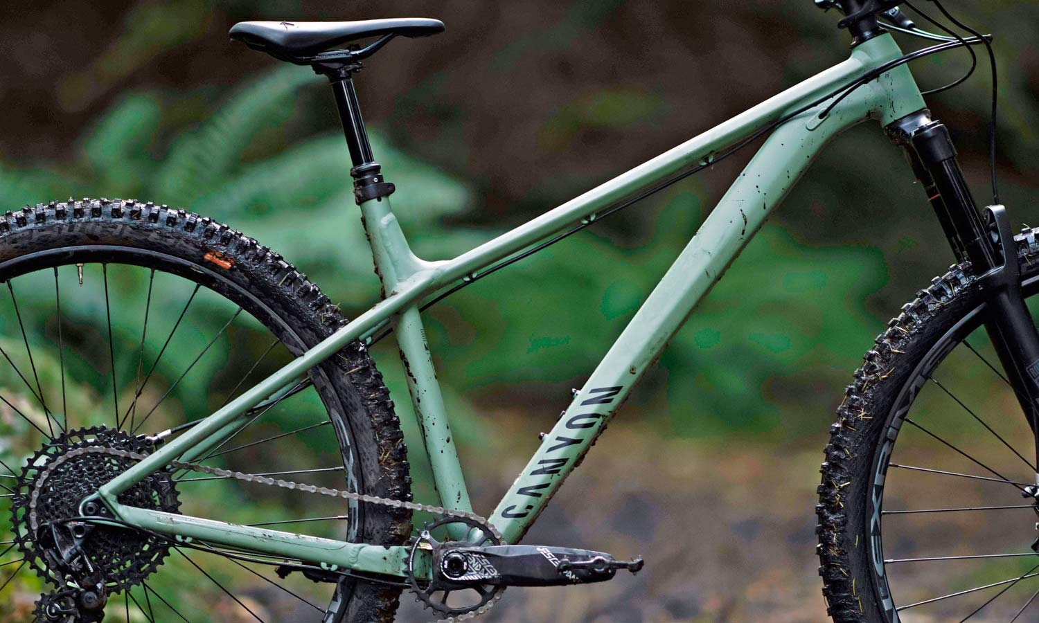 2021 Canyon Stoic all-mountain enduro trail bike hardtail mountain bike, alloy frame detail
