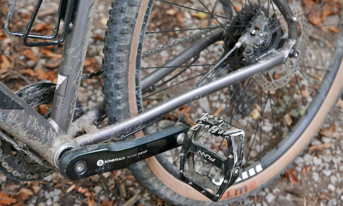 2021 Bombtrack Munroe AL all-purpose alloy gravel city bike, non-driveside chain stay