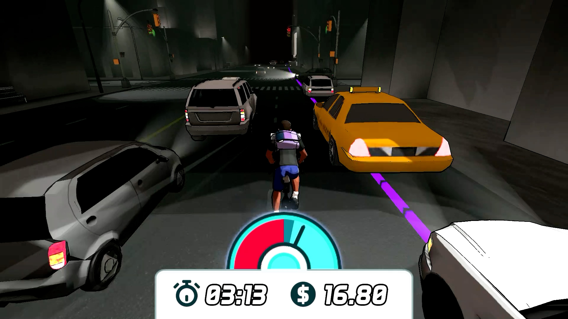 Hustle City cycling trainer video game  gameplay