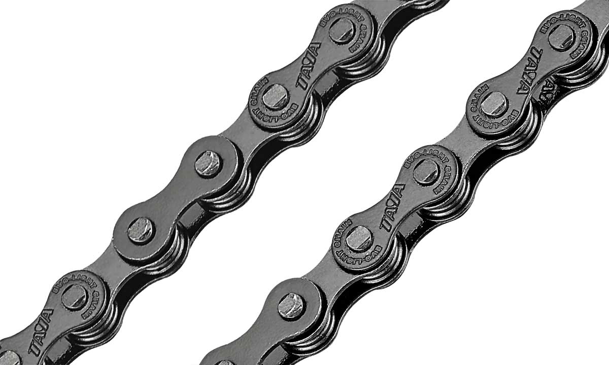 Taya Onza EVO-Light rollerless chain, simplified lightweight durable bicycle chains, singlespeed & city 7sp
