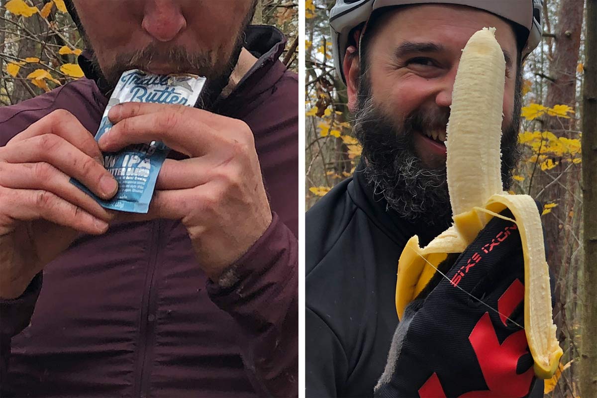 Trail Butter NW IPA nut butter healthy natural ride nutrition, vs. a classic banana