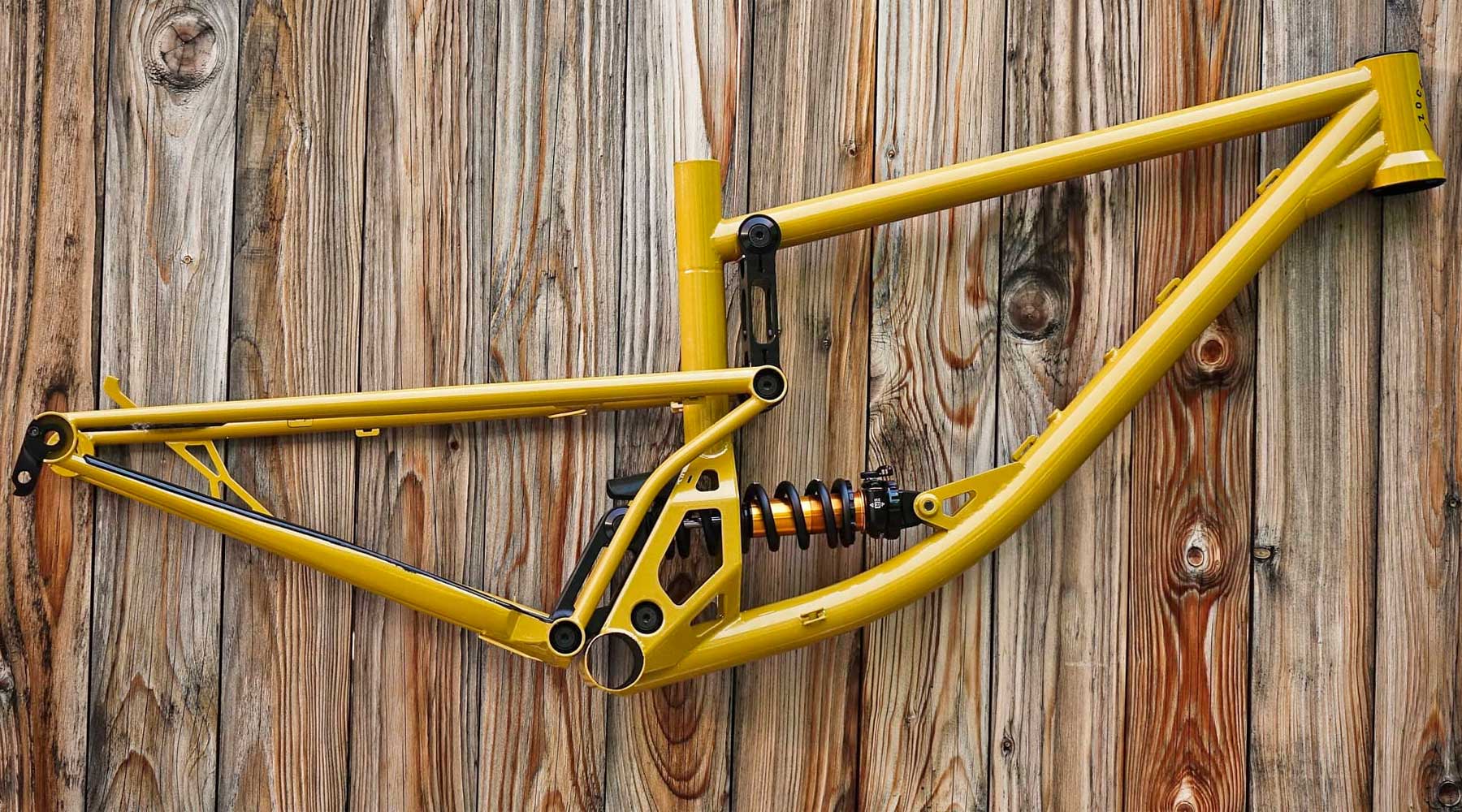 2021 Zoceli Naosm steel full-suspension enduro bike, 160mm travel handmade 29er all-mountain bike, detail