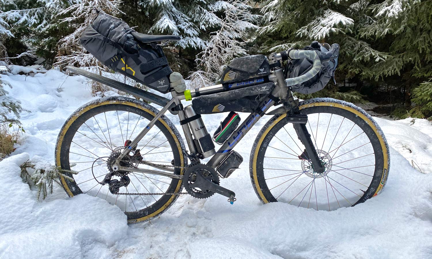 Campagnolo Chorus 2x12 all road bike groupset review, Lynskey Pro GR winter bikepacking s24o