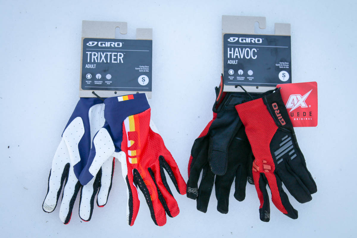 Giro Trixter Adult Large Cycling MTB Bike Gloves Men Biking White/blue/red 