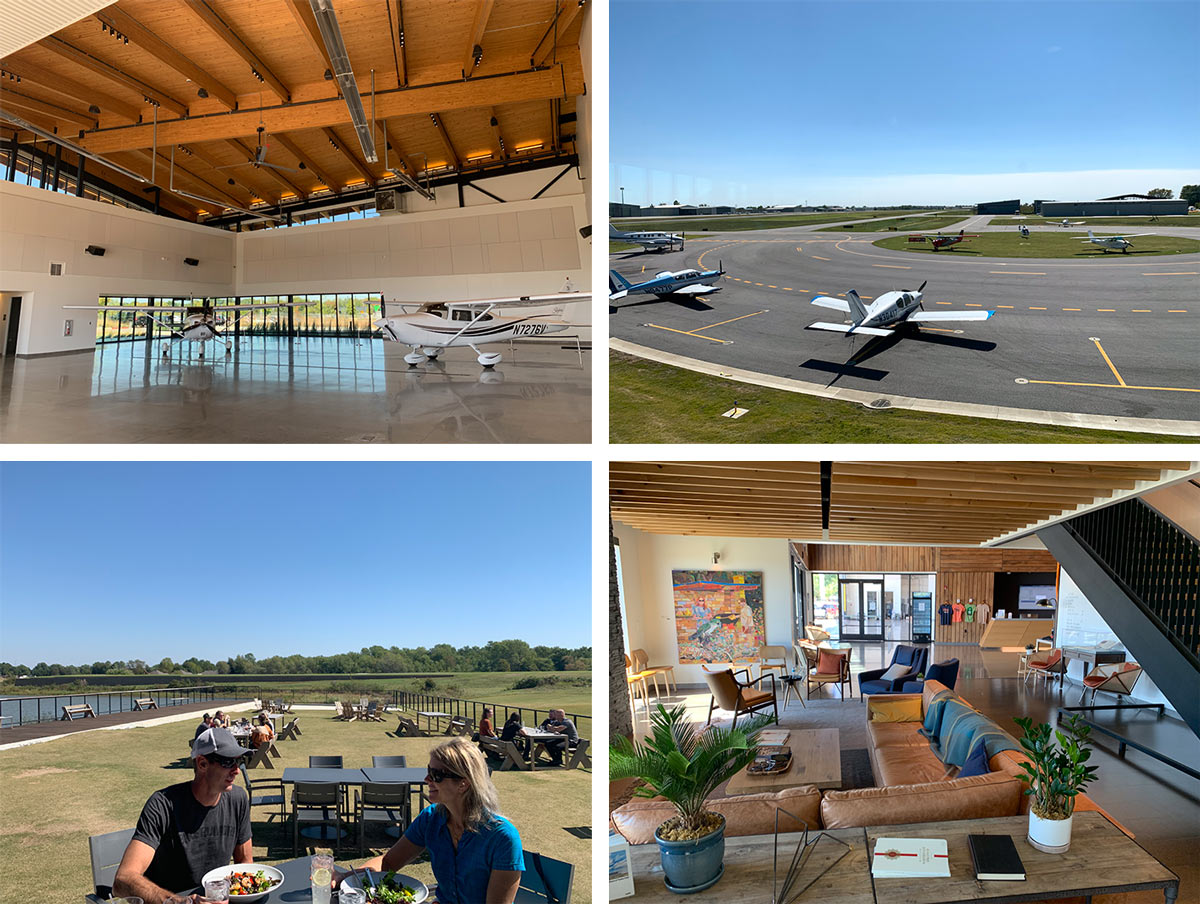 thaden field house at thaden airfield and regional airport in Bentonville arkansas