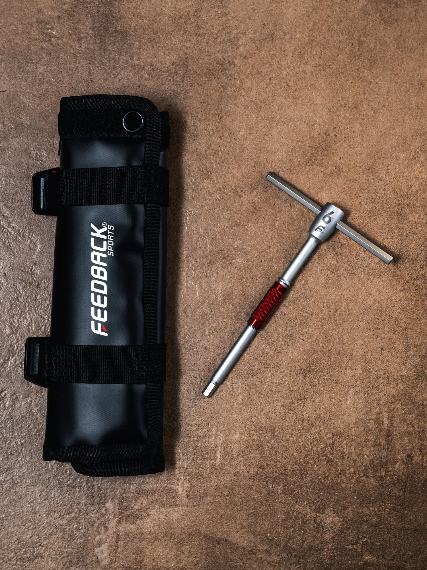 Feedback Sports Modular T-Handle Kit of hex & torx wrenches with tool roll