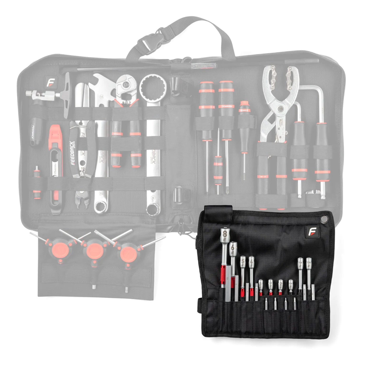 Feedback Sports Modular T-Handle Kit of hex & torx wrenches, integration with Team Edition toolkit