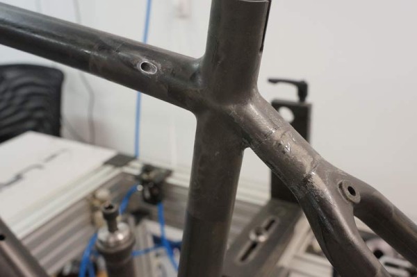 Lapierre Cycles headquarters tour - frame and component testing room