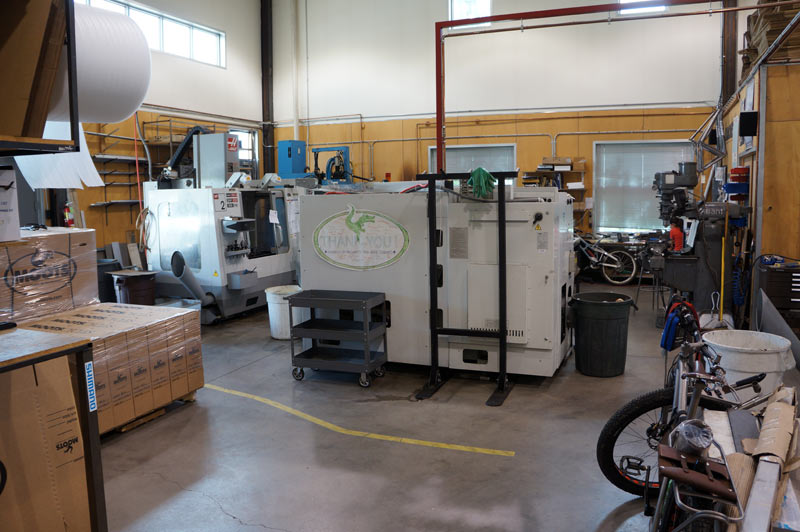 Moots titanium bicycles factory tour - machine shop